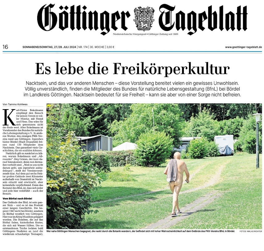 Göttinger Tageblatt, Artikel